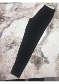 Resim Kadın Siyah Penye Pamuklu Büyük Beden Battal Yüksek Bel Pamuklu Tayt Pts SiYAH 
