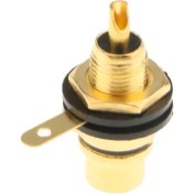 Resim Lovıver Rca Jack Plug Soket Ses Video Kadın Kablo Konnektörleri Adaptörü Siyah (Yurt Dışından) 