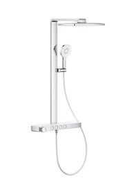 Resim Grohe Rainshower Aqua Pure Duvara Monte Termostatlı Duş Sistemi - 1009610000 Gri - Gümüş 