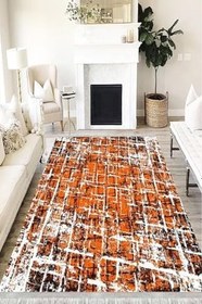 Resim Pastel Westa Kaymaz Tabanlı Yıkanabilir Antibakteriyel Dijital Baskı Pastel Halı Kilim, PS-6052A-WST-100X350 