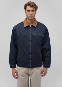 Resim Mavi - Denver Mv91 Street Rinse Denim Jean Ceket 0111216-88558 Lacivert 