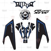 Resim Redline Grafik Yamaha Race Blue R25 Tank Pad Seti 5 Parça Özel Üretim Race Blue 