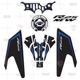 Resim Redline Grafik Yamaha Race Blue R25 Tank Pad Seti 5 Parça Özel Üretim Race Blue 