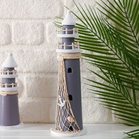 Resim KPM Dekoratif Lighthouse Biblo - Gri - 37 cm 