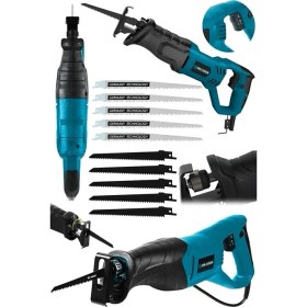 Resim Graizer Alman X9010 Sjs Metal Şanzuman Tilki Kuyruğu Testere Metal Ahsap Kemik Kesme Makinesi 10 Adet Bicak 