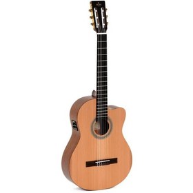 Resim Sigma CMC-STE Elektro Klasik Gitar (Natural) 