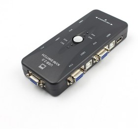 Resim Cbtx 4-Port USB 2.0 KVM Anahtarı Fare / Klavye / VGA Video Monitör 