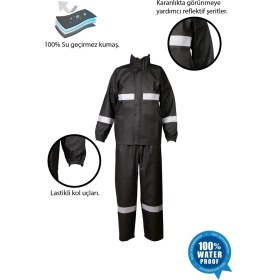 Resim Motorcu Yağmurluğu Su Geçirmez Kurye 