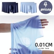 Resim 4 Adet Erkek Seksi İç Çamaşırı, Hızlı Kuruyan Boxer Şortlar - Koşu, Antrenman, Yüzme ve Bisiklet için 