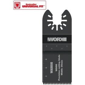 Resim Worx WA5016 Çok Amaçlı Raspalama Makinası Için 35X40MM Ahşap ve Pvc Universal Hassas Kesme Bıçağı 