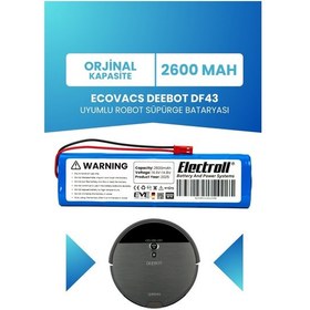 Resim Ecovacs Deebot Df43 Uyumlu Batarya Kapasite 2600mah Pil Robot Süpürge Bataryası Değişimi 