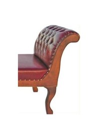 Resim Uzanma ve Çalışma Koltuk Kayın aslan ayak iskelet Suni deri kapitone Parlak ceviz Lüks kalite El Yapım 