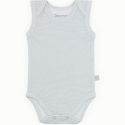 Resim Boumini Pamuklu Bebek ÇıtÇıtlı Atlet Body Siyah Çizgili Zarf Yaka 