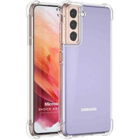 Resim Microsonic Samsung Galaxy S21 Fe Kılıf Shock Absorbing Şeffaf 
