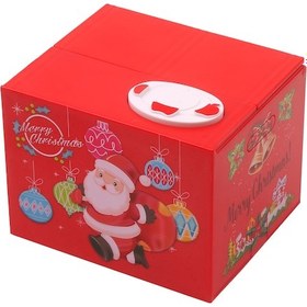 Resim Hfambition Eğlenceli Noel Baba Para Kumbarası - Müzikli Ve Büyük Kapasiteli, Her Türlü Bozuk Paraya Uygun Pil Dahil Değil 