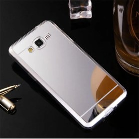 Resim Miscase Samsung - Galaxy J5 2016 Silikon Kenar Aynalı Kılıf - Siyah 