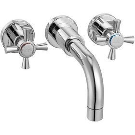 Resim Eca Quadrille 102106029 Duvardan Ankastre Lavabo Bataryası 