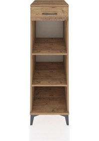 Resim Kronos Dolap 2 Raflı Tek Çekmeceli 44x59x134 Çam-çam Atlas Çam 