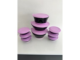 Resim Tupperware Damla Set 4.5lt,3.5lt,2.4lt,6adet 600ml kase 