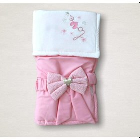 Resim Bebek Kundağı Unisex Bebek Dış Kundak Battaniyesi 5 Amaçlı Hastane Çıkışı Hediyelik Mevsimlik Knd45196 Pembe 