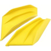 Resim Hightower 2 Adet Evrensel Sarı Motosiklet Spoiler Kanatçık Aerodinamik Yan Kanat 