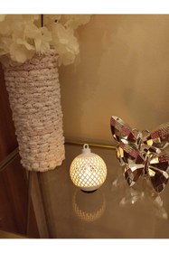 Resim Smilecat Led Aydınlatmalı Beyaz Fener 9 CM Sevgililer Günü Yılbaşı Hediyesi Dekorasyon LED MUM DAHİLDİR 