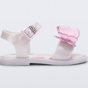 Resim Mini Melissa Fly Sandal III Kelebek Aplikeli Beyaz Kız Bebek & Çocuk Sandaleti | 22-30 Numara | Melflex® Vegan | İkonik Kokulu 