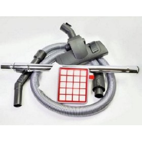 Resim Fakir Veyron Turbo Xl Elektrikli Süpürge uyumlu Çelik Telli muadil Hortum Seti Ve Hepa Filtre 