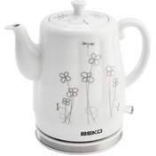 Resim Beko BKK 2201 1 L Porselen Su Isıtıcı Kettle 