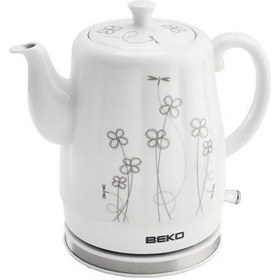 Resim Beko BKK 2201 1 L Porselen Su Isıtıcı Kettle 
