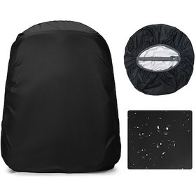 Resim Yaleker Sırt Çantası Yağmur Koruması Siyah M 40-50l - Su Geçirmez, Toz Proof, Bisiklet, Dağcılık, Yürüyüş İçin 190t Poliester Siyah 