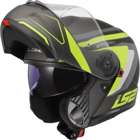 Resim Ls2 Strobe 2 Phantom Neon Sarı Motosiklet Kaskı 