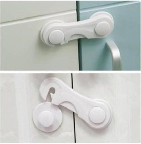 Resim Bucuks Bebek Çocuk Güvenliği Çekmece Ve Dolap İçin Kendiliğinde Yapışkanlı Vidasız Kapak Kilidi 