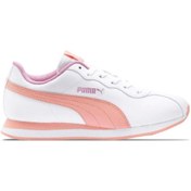 Resim Puma Kız Çocuk Beyaz Spor Ayakkabı 36677309 Turin Iı Jr White-peach Bud-pa White-peach Bud 