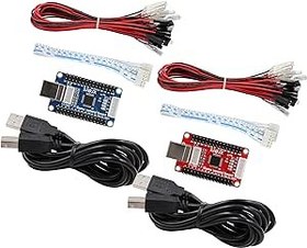 Resim SJ@JX Arcade Game 2 Player USB Encoder Board Zero Delay Gamepad Button Joystick Controller for Nintendo Switch PC PS3 Raspberry Pi 