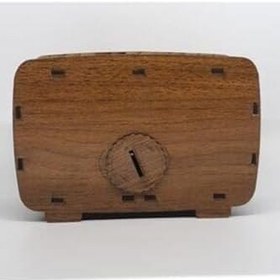 Resim Rustik Ahşap Radyo Kumbara 