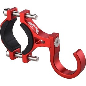 Resim Wezone Çok Amaçlı Bisiklet Kancası - 25kg Taşıma Kapasiteli, 90 Derece Dönebilir, Alüminyum Alaşım Kırmızı 