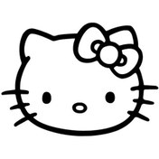 Resim Hello Kitty Duvar Dekor Sticker 40 X 28 Cm 