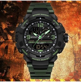 Resim Oldfriend Sanda Yeşil Erkek Su Geçirmez Spor Saati Lüminesans Ekran Takvim Kronometre Dayanıklı Diğer 