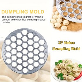 Resim 37 Delikli Mant Kalıbı - Alüminyum Alaşımlı, Yuvarlak DIY El Yapımı Mutfak Aracı, Mükemmel Mant Yapmak İçin İdeal, 2-4 Kişilik İçin Mükemmel, Pelmeni ve Diğer Dolgulu Hamur Ürünleri İçin Mükemmel, Mant Yapma Kalıbı | Yuvarlak Mant Kalıbı | Dayanıklı Mutfak Aracı, Mant Kalıbı 