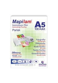 Resim Mapilam 250 Mic. Parlak Laminasyon Filmi A5 100'lü 