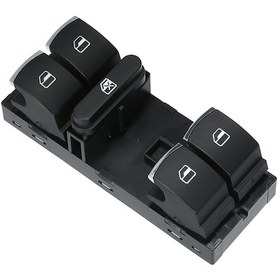 Resim Dianziye 5nd 959 857 Dört Pencere Kontrol Anahtarı, Vw Cc/tiguan/passat B6/golf/jetta Mk5 Mk6 İçin Uygun, Yüksek Hassasiyetli Abs Malzeme 