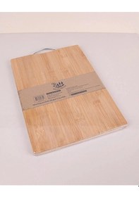 Resim Bambu Metal Saplı Ekmek Kesme Tahtası22x32 Ahşap 