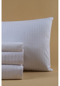 Resim Tokyo Serisi %100 Pamuk Saten 2 Adet Yastık Kılıfı 50 70cm Beyaz 