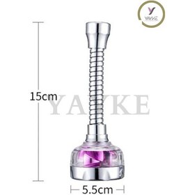 Resim Yayke Pervaneli Flex Su Tasarruflu Mutfak Lavabo Musluk Başlığı 