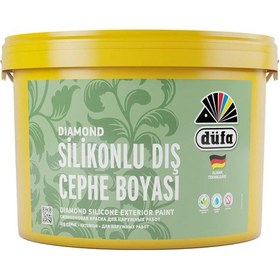 Resim Düfa Diamond Silikonlu Dış Cephe Boyası Beyaz 10 Kg 