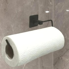 Resim Jouis Havlu Askısı Siyah Yapışkanlı Lüks Tasarım Solo Peçetelik Havluluk, Solo Peçetelik Havlu Kağıdı Askısı(KALİTELİ VE YAPIŞKANLI) 