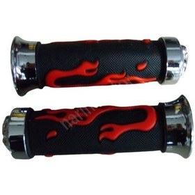 Resim Motor Elcik Alevli-iskeletli Kırmızı 