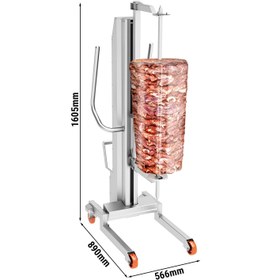 Resim Döner Şişleri için Döner Kaldıracı - Max Yük: 350 Kg 