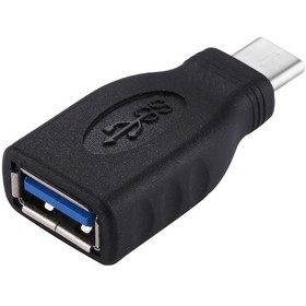 Resim Usb Otg Çevirici - Usb 3.1 Type-C Erkek - Usb 3.0 Dişi - Siyah 